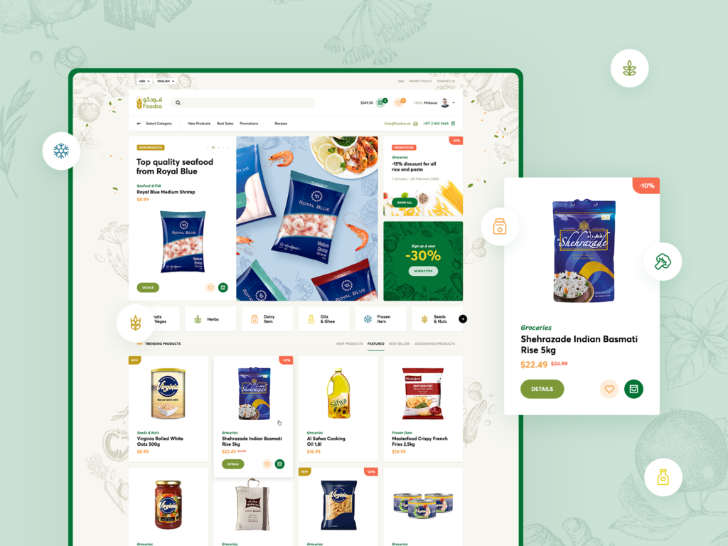 ecommerce webdesign food market 1024x768 1 Website Design Services Package