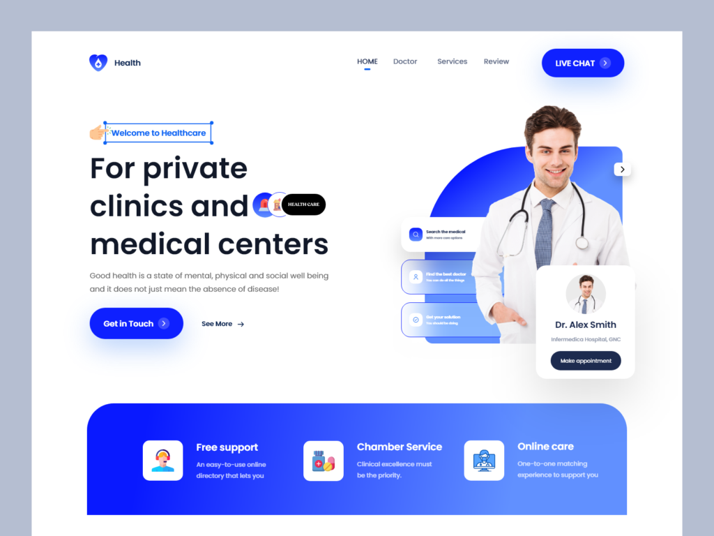healthcare Website Design Services Package